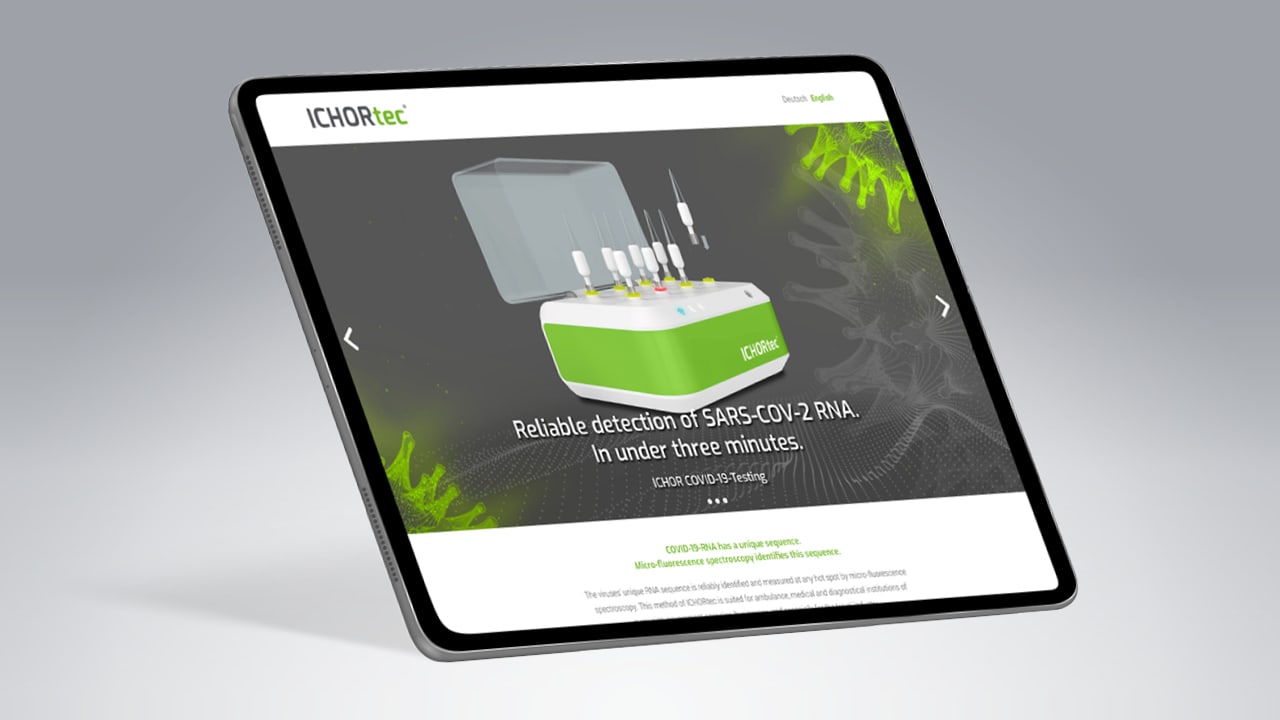 Corona-Test in 3 Minuten: Microsite präsentiert Innovation aus Aachen