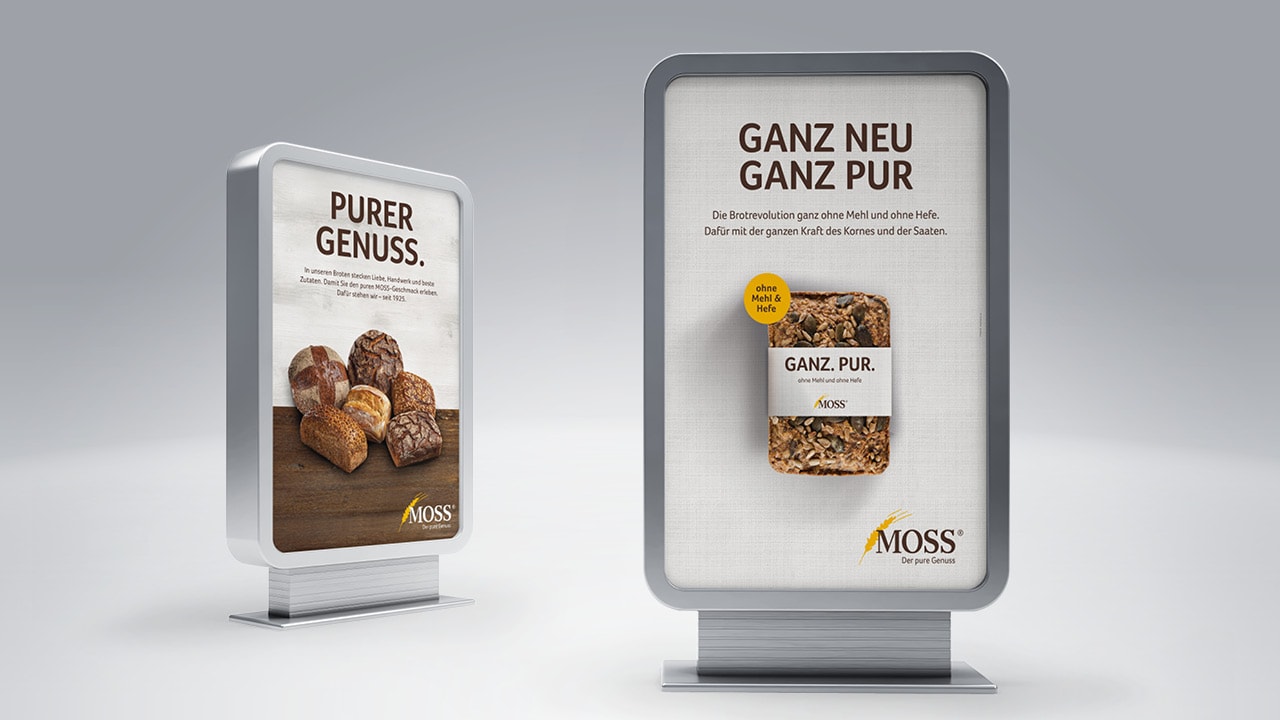 „Der pure Genuss“ – Neues Design für die Bäckerei Moss