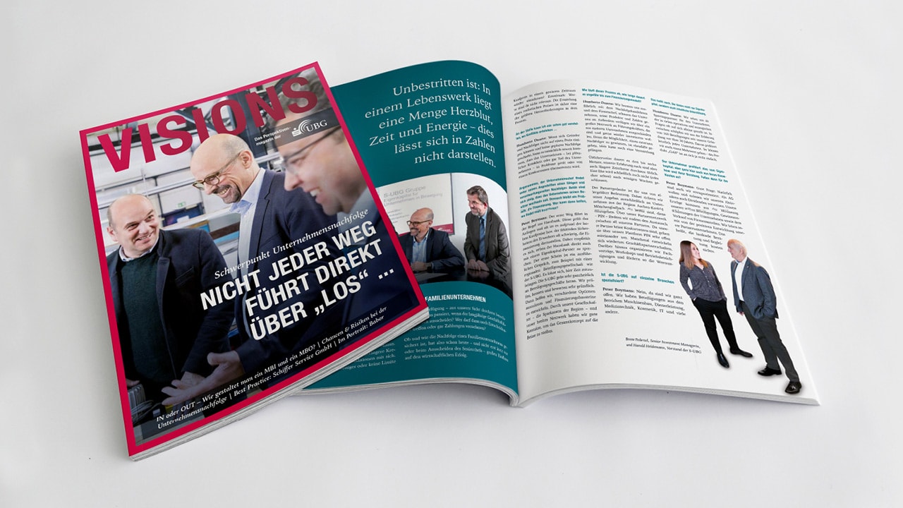 Lesestoff für Macher: S-UBG gibt Magazin VISIONS heraus